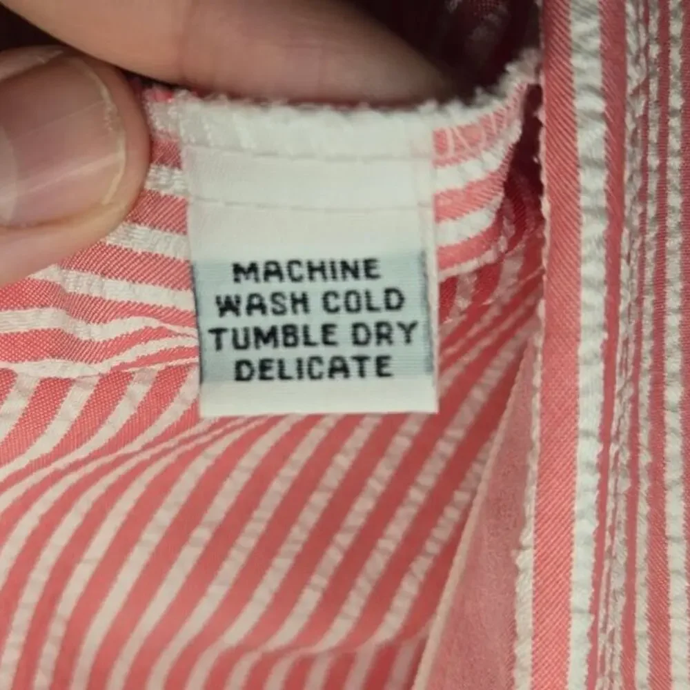 Alfred Dunner 18W Pink Striped Zip Front Jacket [0137] - Picture 6 of 7